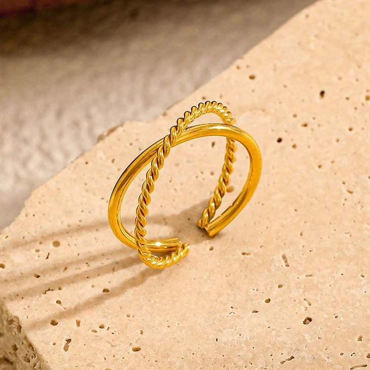 316L Stainless Steel Cross Open Ring best
