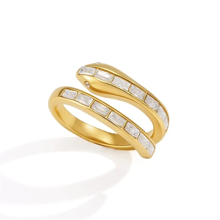 Sleek Double Wrap Inlaid Ring price