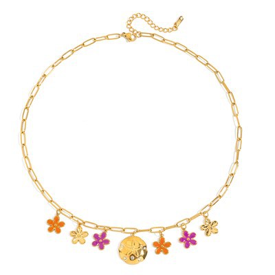 Paperiliitin kaulakoru kukkakorulla