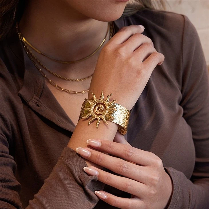 Spiral Sun Wide Bangle suppliers