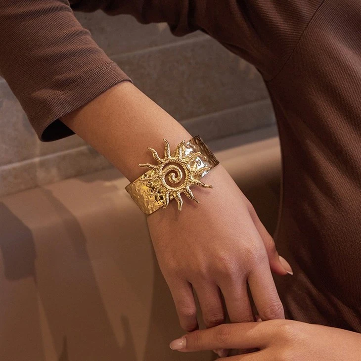 Spiral Sun Wide Bangle price