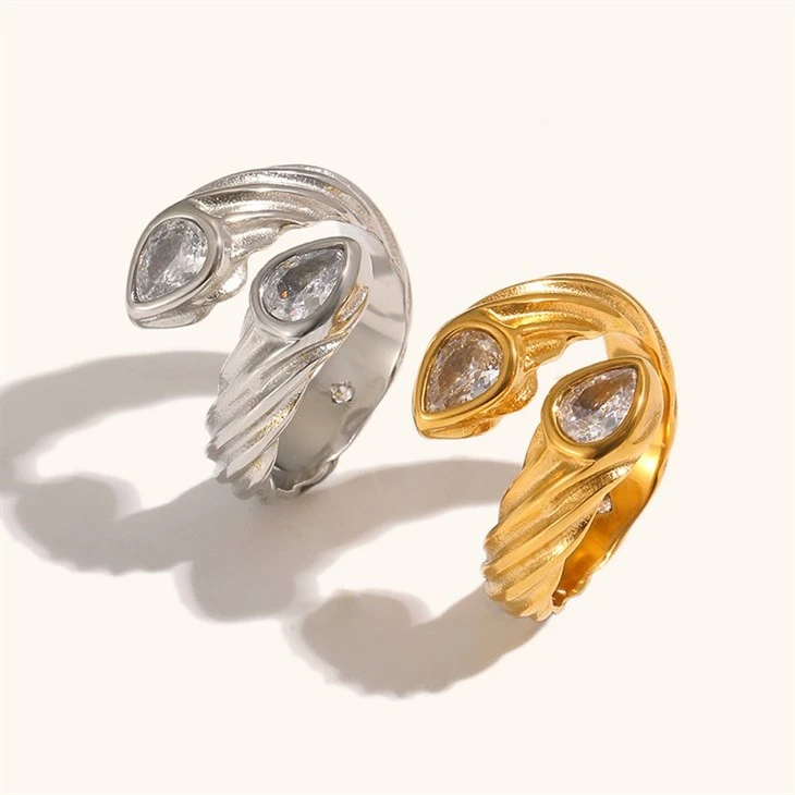 Twist Dual Stone Ring best